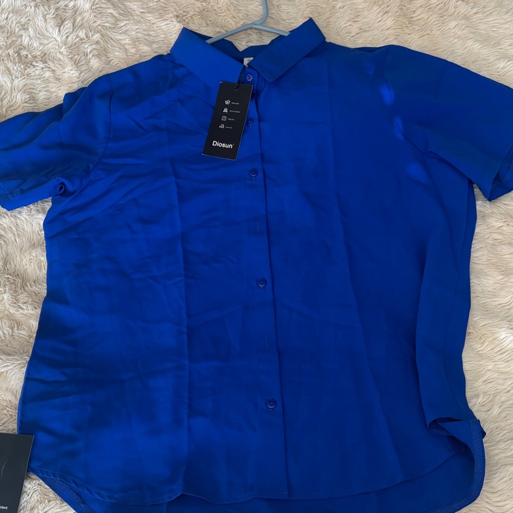 Women's Vibrant Blue Blouse